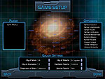 Horizon Space Strategy Game : Game Setup screen (click)